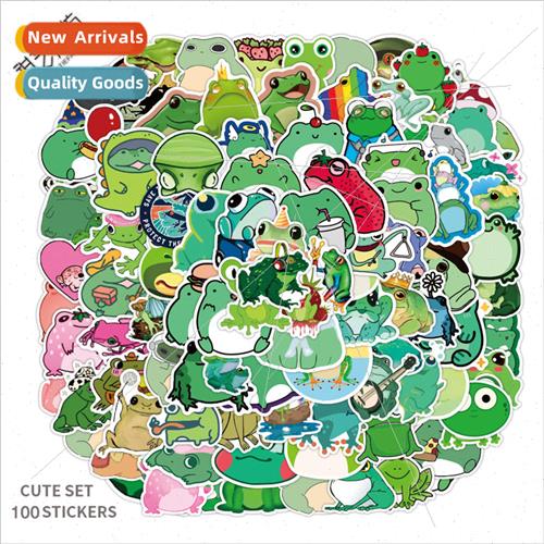 100 Cute Frog Anime Doodle s ggage Car Laptop Fridge Motorcy