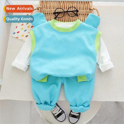 Boys sports suit autumn 2023 new 适用eign fashionable childr