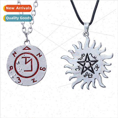 Supernatural Dean Circle Pendant Necklace Jewelry