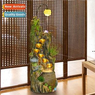 wigwam water fountain Creative shui carving feng wheel root