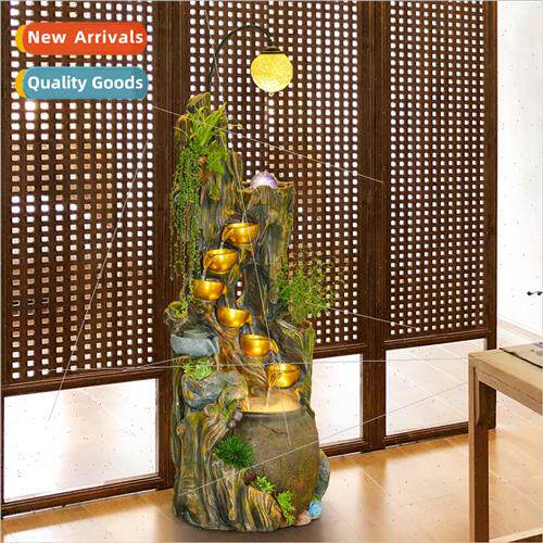 Creative root carving wigwam water fountain feng shui wheel