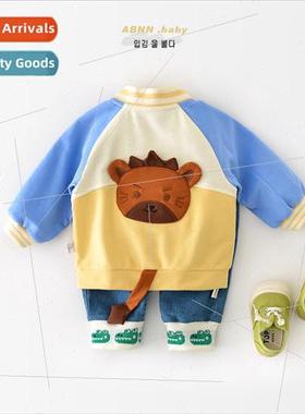 Childrens jackets fall new men and women baby cartoon long-s