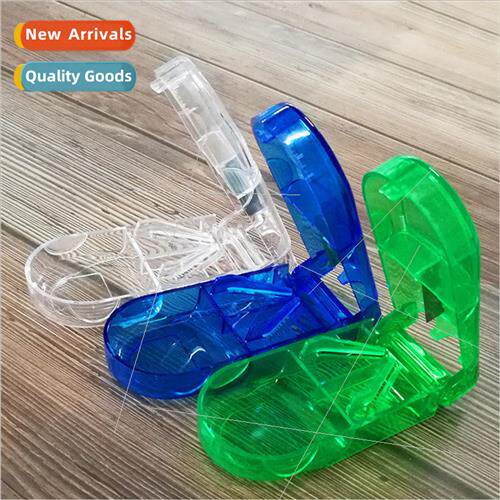 Transparent Pill Cutting Box Pill Splitter 适用 Elderly Trav