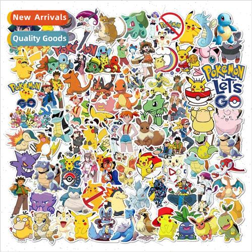 100 Pokémon Pokemon PiKa Chou Doodle Stickers Guitar Skateb