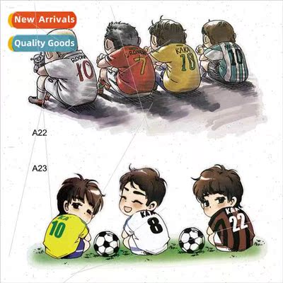 Car soccer cartoon car stickers cute c rossi body stickers t