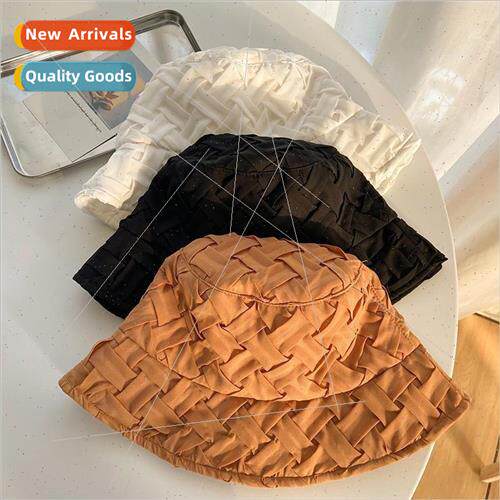 Chiffon silk fishermans hat fashion Korean  of the woven sty