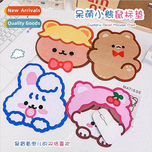 Cartoon bear mouse pad cute ins wind desktop mouse anti-slip