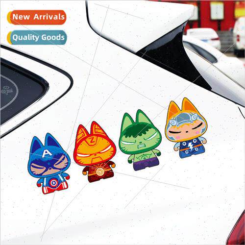 New Funny Cartoon Cat Reflective Car Stickers
