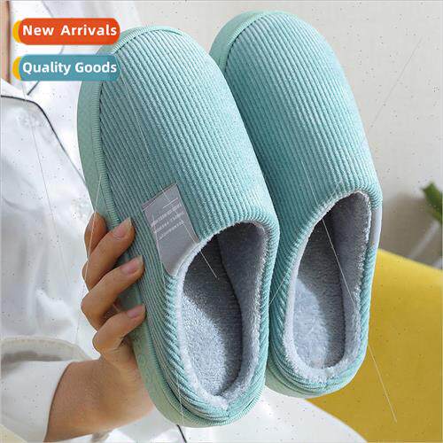 Cotton slippers female fall and winter thick bottom cute hom