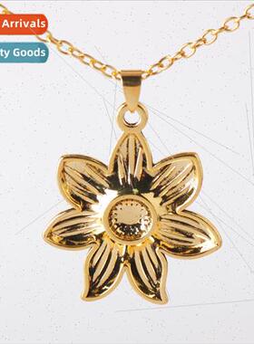 Japan and Korea summer new fashion gold-plated sunflower pen