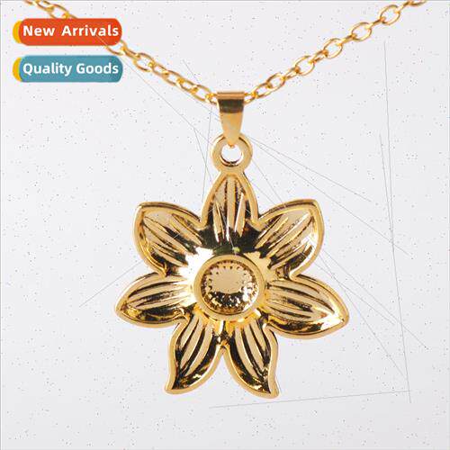 Japan and Korea summer new fashion gold-plated sunflower pen