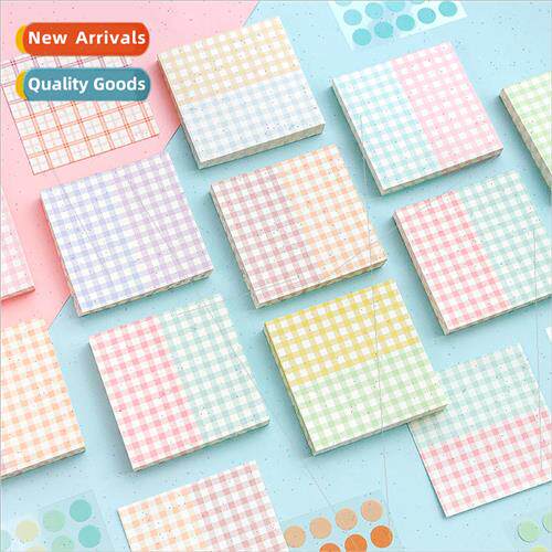 A paper letterhead two-color collage note book simple grid d