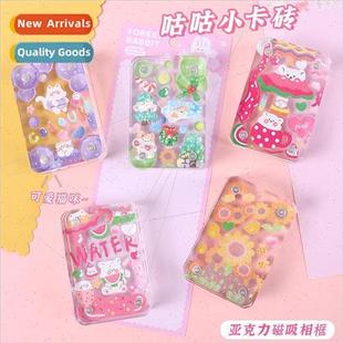 Transparent acrylic magnetic card tiles cute goo card sticke