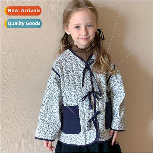Korean childrens wear 2023 fall and winter new little girl