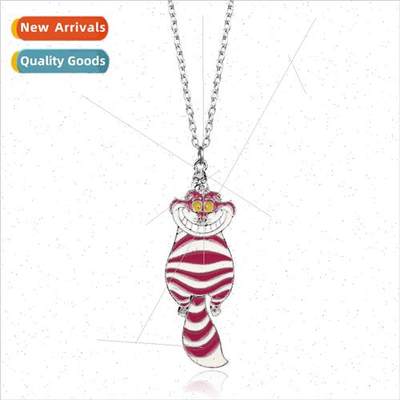 Popular jewelry Alice in Wonderland cute cat pendant necklac