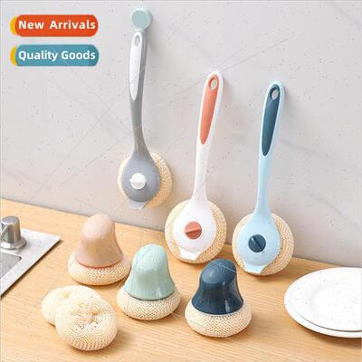 Brush pots and pans God pot brush does not hurt long handle