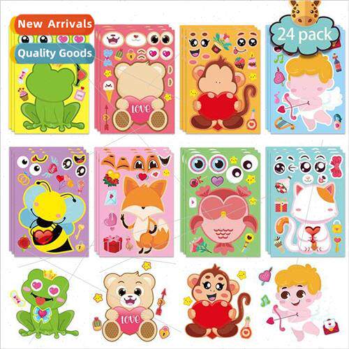 Valentines Day diy stickers animal modeling stickers Valenti