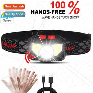 2020 new USB rechargeable warning red LED strong light senso