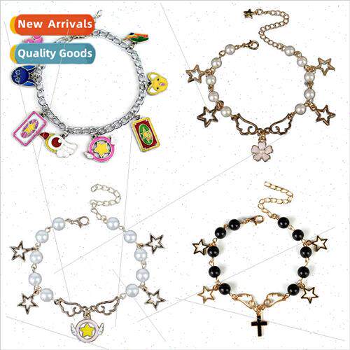 Japanese sweet magic girl sakura bracelet star wings kulo ca