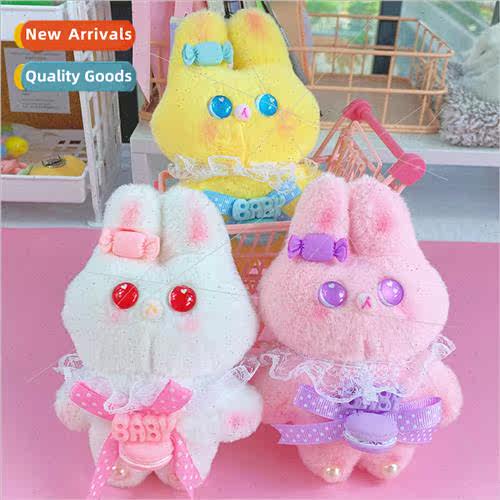 Ins  cute lace rabbit plush doll cute keychain doll pendant