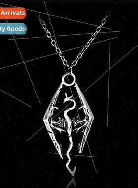 Popular Jewelry Dinosaur Necklace Skyrim Elder Scrolls Drago