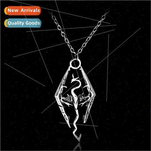 Popular Jewelry Dinosaur Necklace Skyrim Elder Scrolls Drago
