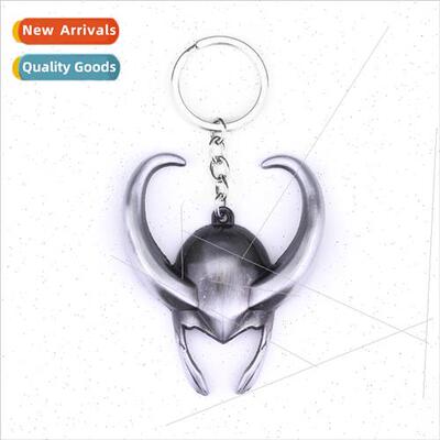 Avengers Thor Loki helmet keychain creative car accessories