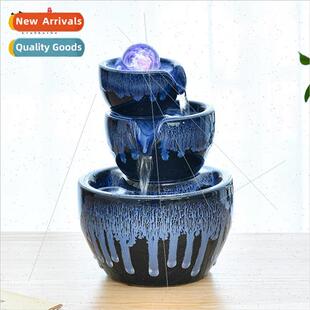 Wealth water fountain cycle fountain home living room feng s