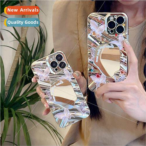 Niche ins butterfly mirror diy drill 适用 iPhone 13/15P phon