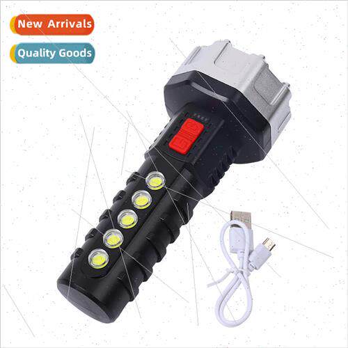 USB rechargeable amount of display flashlight 17LED new plas