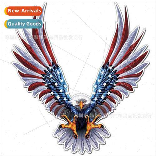 D-644 Bald Eagle U.S. Flag Modification Stickers Car Persona
