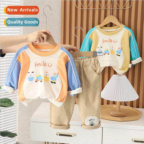 Childrens boys fall suit suit 2023 new fashionable baby cart