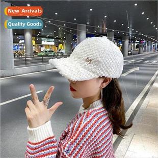 cap children winter 2022 thickened baseball fleece warm new