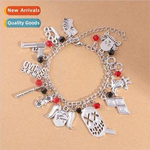 Bracelet Joker Woman Halloween Bat Squad Baseball Suicide