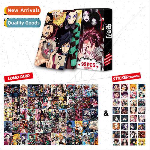 92PCS LOMO card Ghosts of the blade double-sided photo card