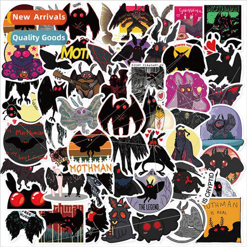 50 cartoon mothman graffiti stickers guitar laptop luggage D