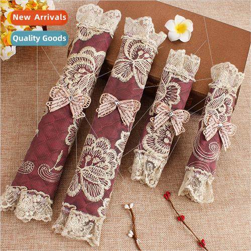 embroidery lace bar door handle glove cover double door refr