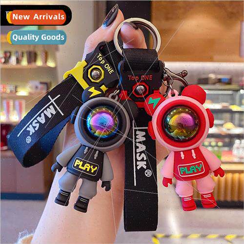 Cartoon lightning bear keychain female delicate cute couple