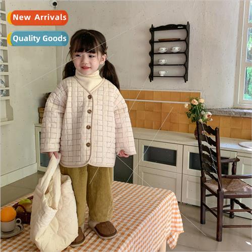 Childrens cotton jacket 2022 winter baby cotton jacket thick