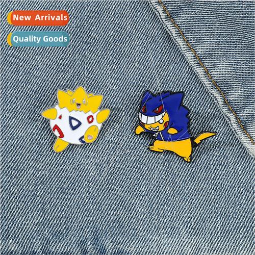 Cartoon creative personality Pikachu metal badge Pokémon br