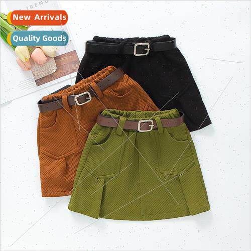 Girls half-body skirt spring and fall children package hip s