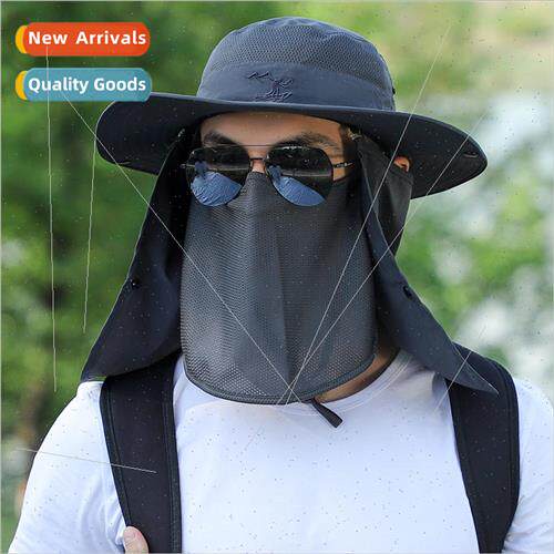 Face shield sun hat men summer sun hat mountaineering outdoo