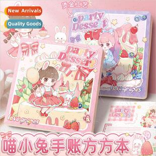 Square Book Notebook Bunny Gir value Handbook High Meow Cute