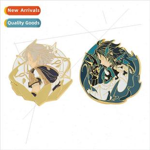 the metal luminous God Zho accessories around badge anime
