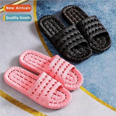 2023 new slippers men and women home indoor hotel hollow bat