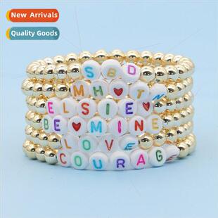 Fashion Set Trend Style Gold Plated Color Retention Gold Bea