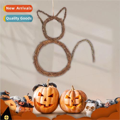 2023 New Halloween Decoration Collapsible Cat Garland Party