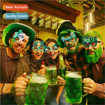 2023 Irish Shamrock Glasses St. Patricks Day Supplies photo