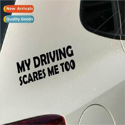 D-407 Reflective rear safety warning sticker my driving scar