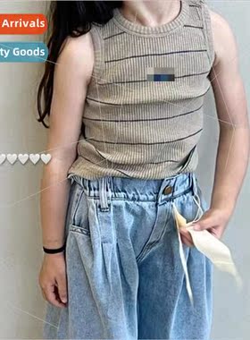 Korean childrens clothing 2023 summer new Korean boys and gi